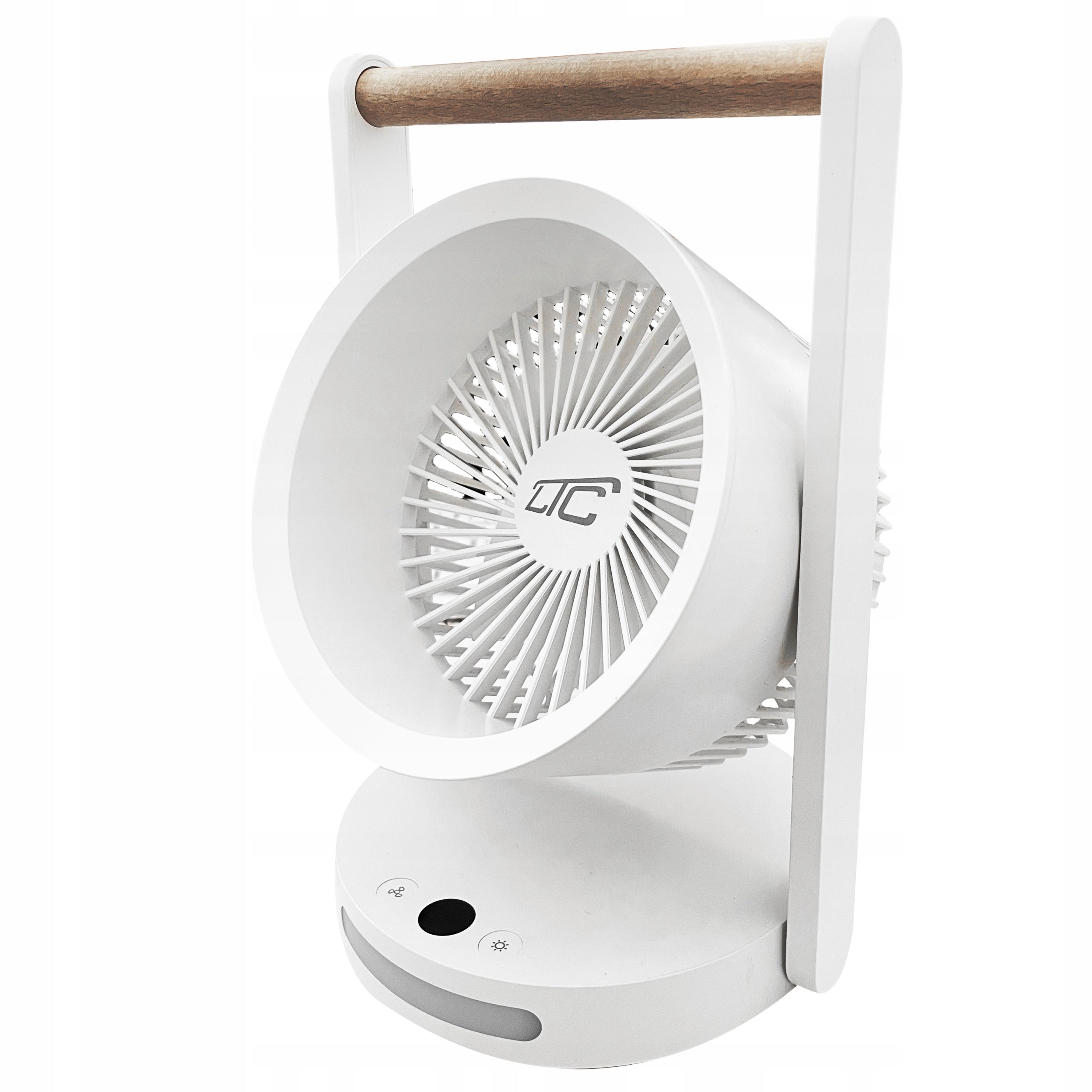 LARGE DESK FAN WIRELESS STANDING BATTERY WITH LAMP Packaging status original