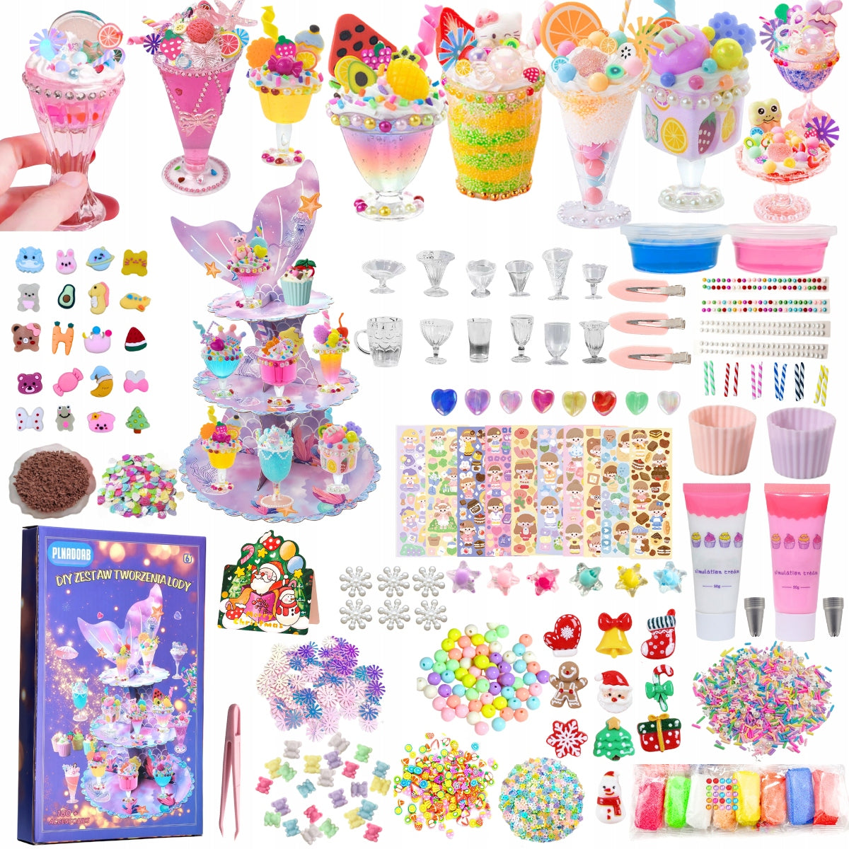LARGE DIY ICE CREAM MAKING SET CREATE YOUR OWN UNIQUE DIY ICE CREAM SET
