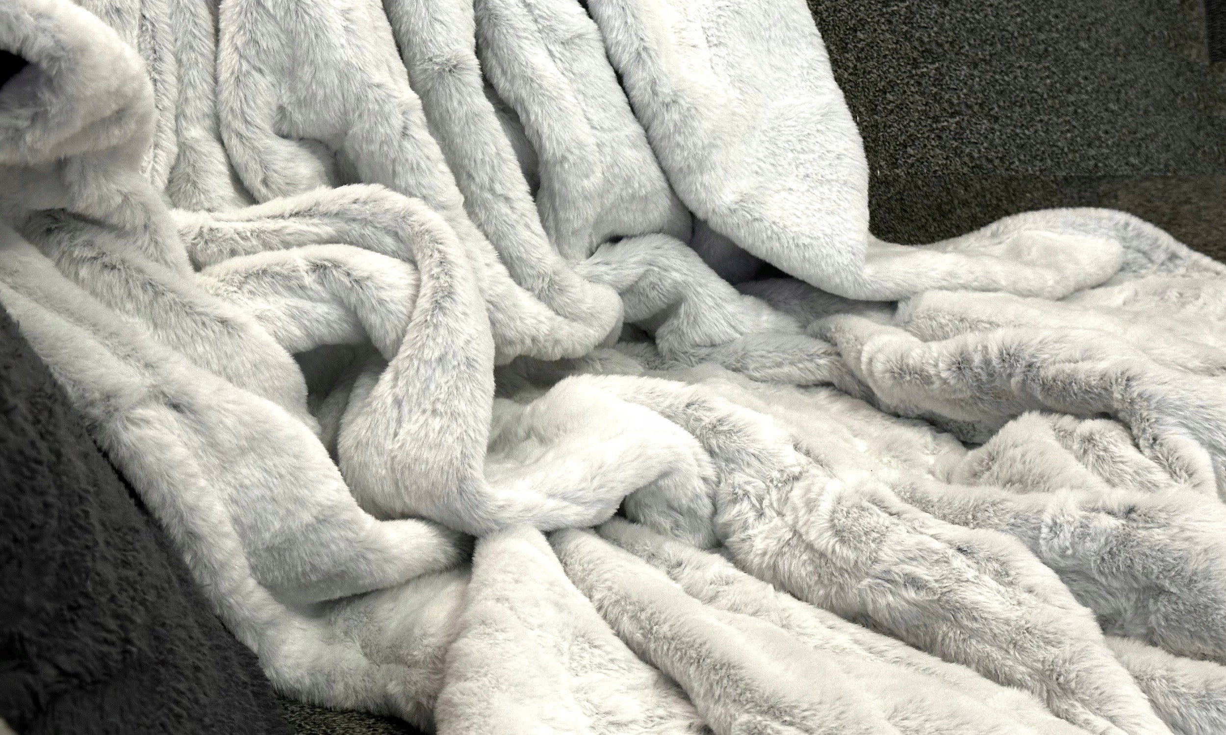 LARGE ELECTRIC BLANKET 180x160 HEATING MAT DOUBLE SIDED FUR FLEECE + PILOT Medical device no