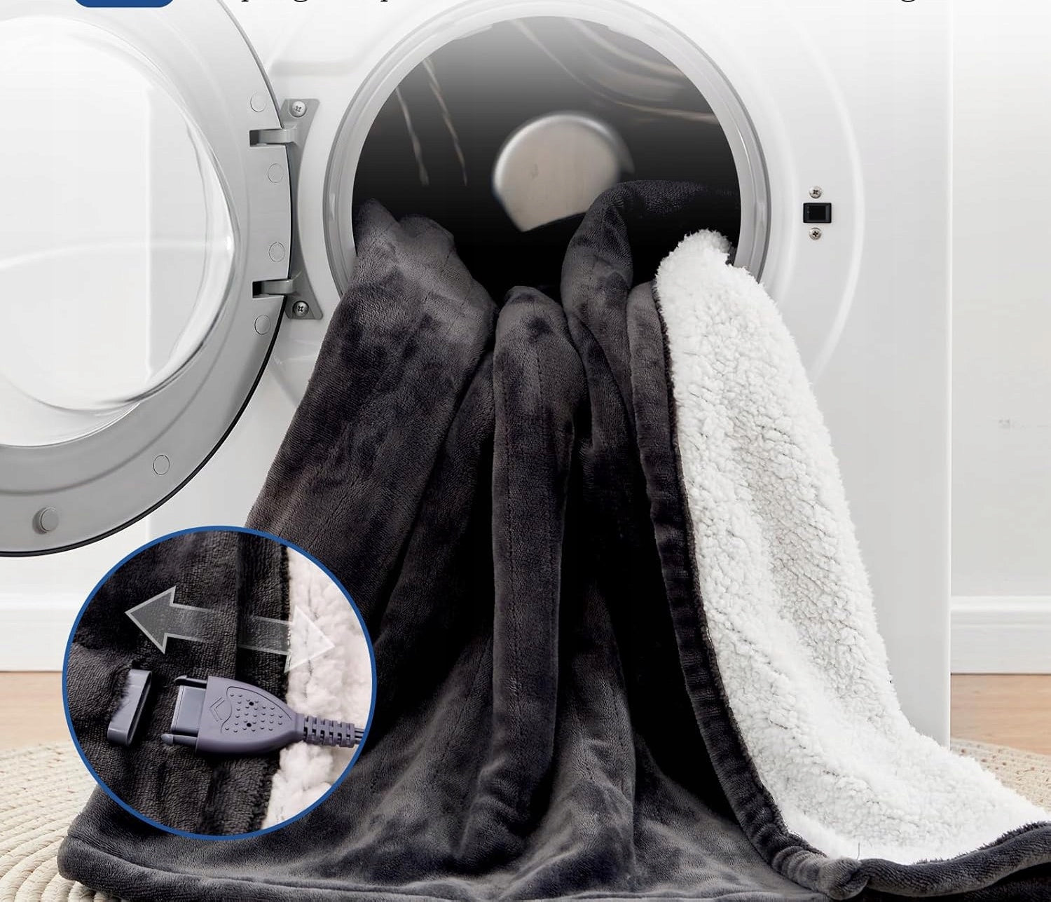 LARGE ELECTRIC BLANKET WITH SLEEVES PILOT BLANKETBLOUSE SWADDLE FOR LEGS MOTHER'S DAY Medical device no