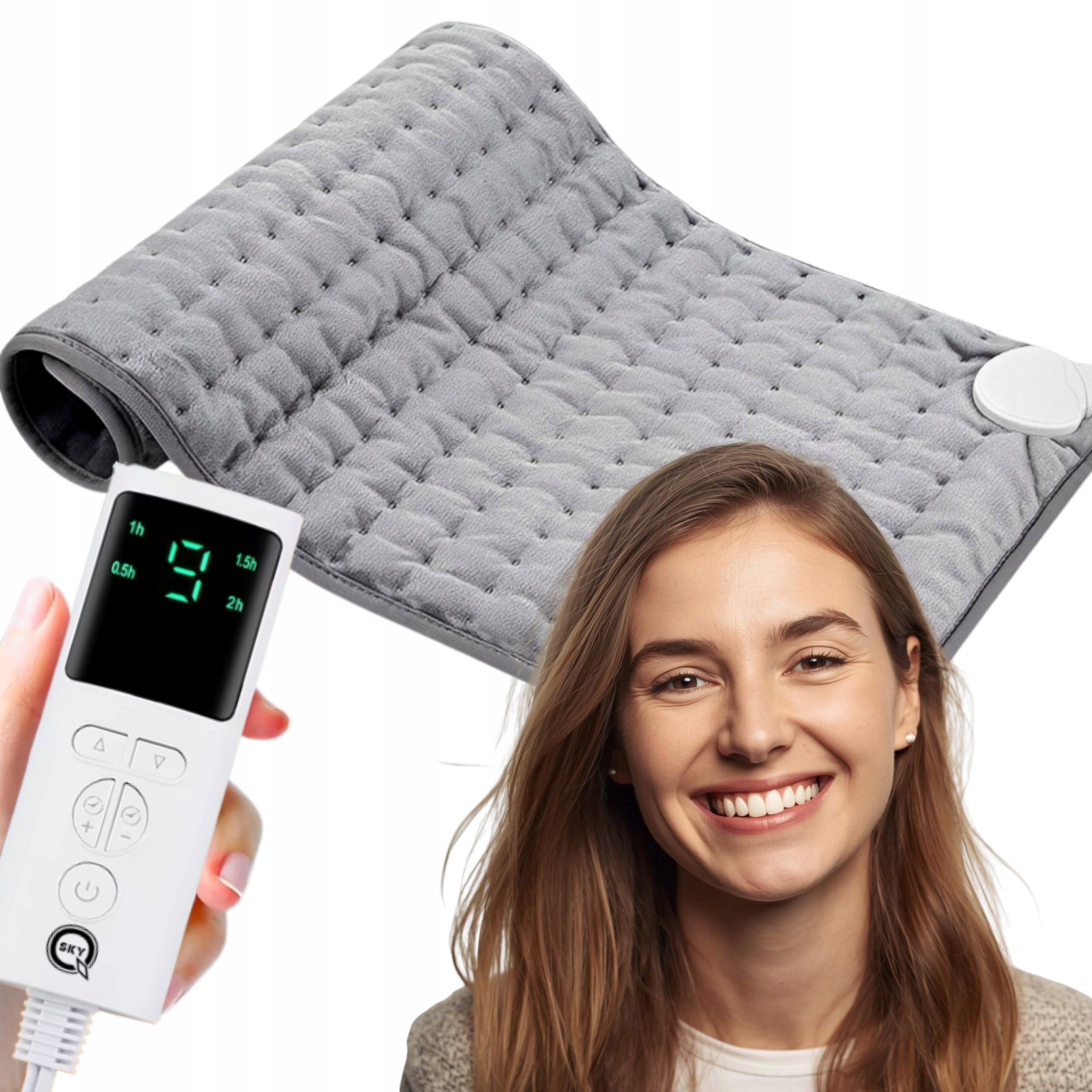 LARGE ELECTRIC HEATING MAT HEATED HOT WATER BOTTLE 75W 60x30CM Packaging status original
