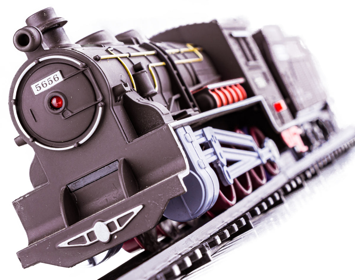 LARGE Electric RAILWAY for children TRAIN WAGONS Locomotive 7 Wagons 1:87 Brand Fenfa