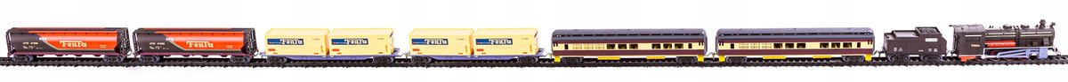 LARGE Electric RAILWAY for children TRAIN WAGONS Locomotive 7 Wagons 1:87 Manufacturer code 1601A