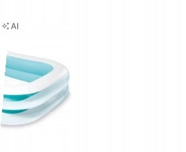 LARGE FAMILY INFLATABLE RECTANGULAR POOL 3,0.0