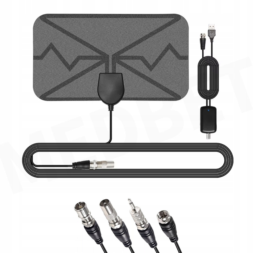LARGE FM RADIO ANTENNA + AMPLIFIER + 4 DIFFERENT ADAPTERS FOR CINEMA TOWER RADIO Manufacturer code 613053378707