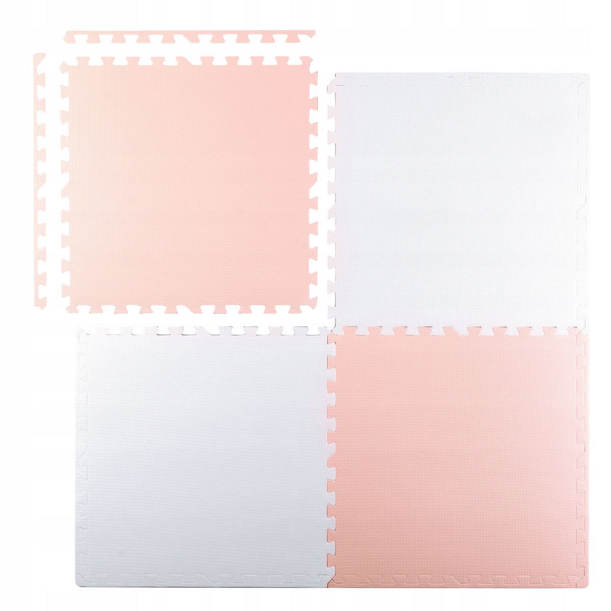 LARGE FOAM MAT 120x120cm FOAM PUZZLE 60x60 cm 4 pcs. RICOKIDS