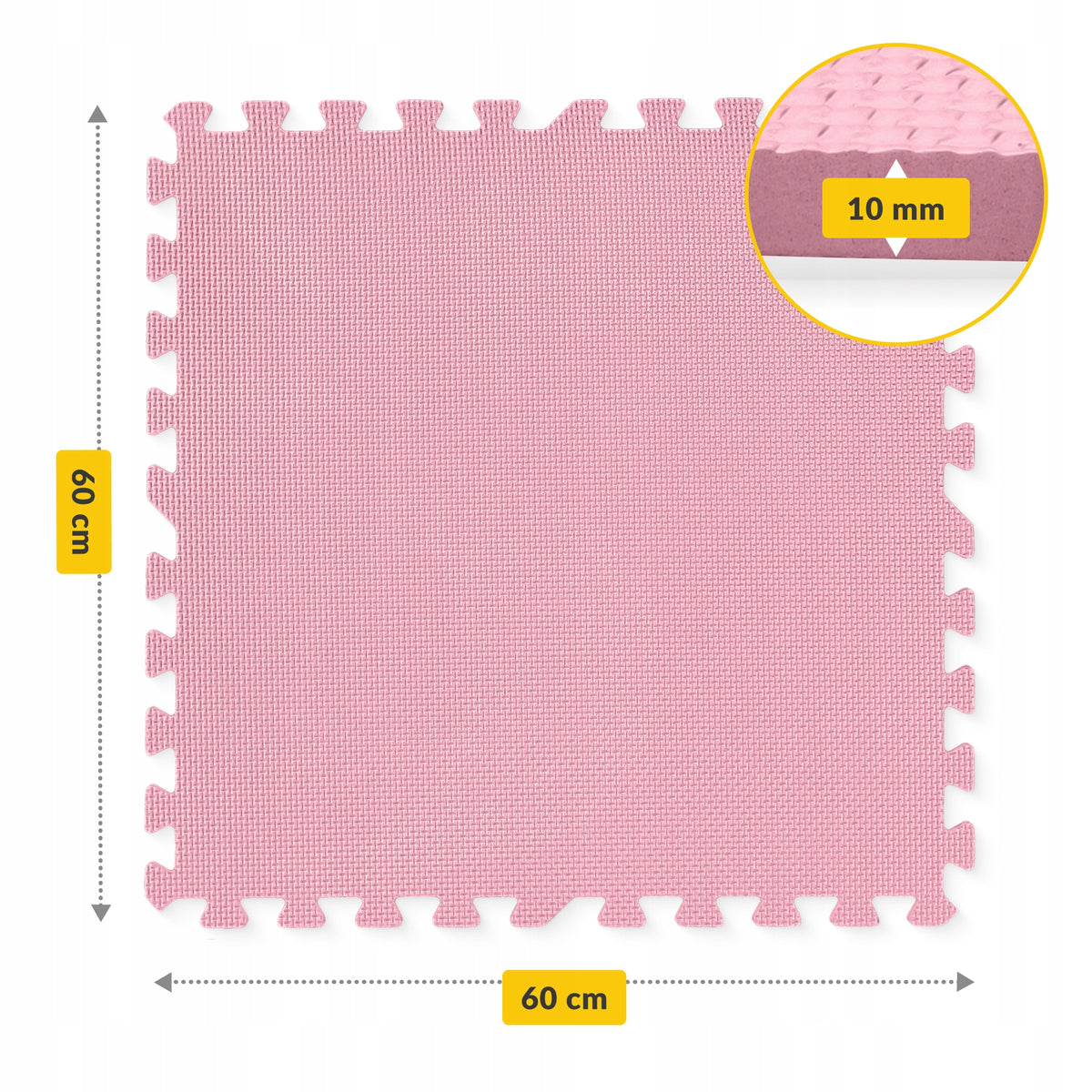 LARGE FOAM MAT EDUCATIONAL PUZZLE FOR CHILDREN THICK FOLDING 9pcs.180x180 Color multicolor