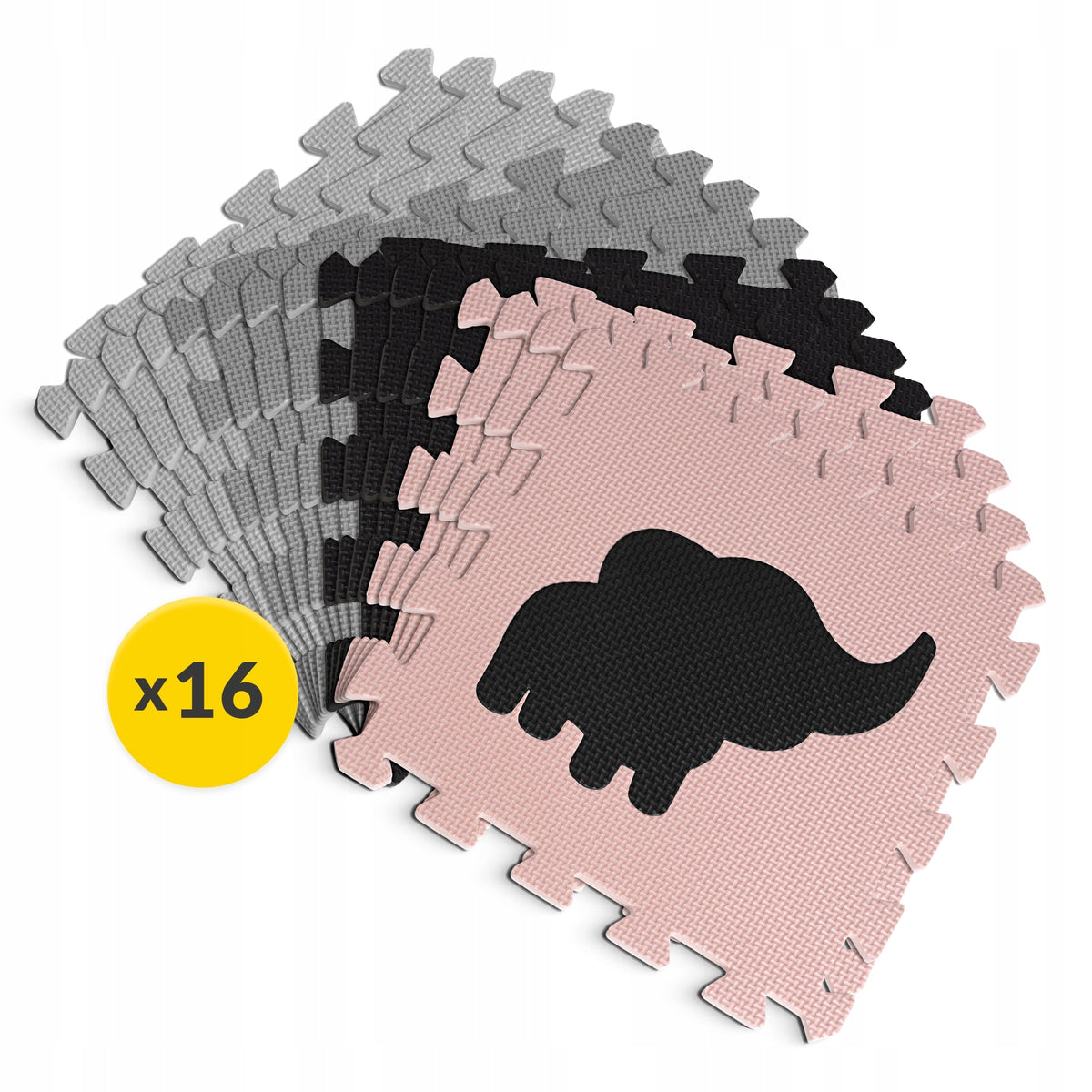 LARGE FOAM MAT EDUCATIONAL PUZZLE FOR CHILDREN THICK FOLDING PLAYPEN 16 PCS Manufacturer code Mata piankowa puzzle dla dzieci kolorowa