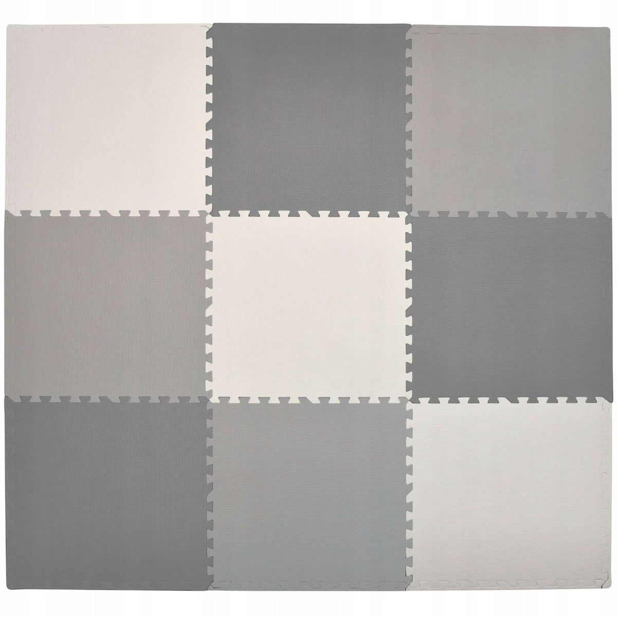 LARGE FOAM PUZZLE FOAM MAT 180x180 9 PCS GREY CONTRAST HUMBI Brand Humbi