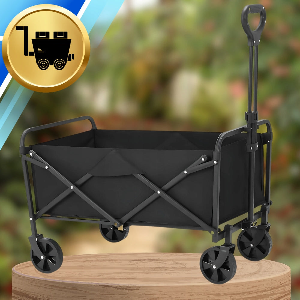 LARGE FOLDING BEACH HIKING TROLLEY TRANSPORT CAMPING TRAILER Brand no brand