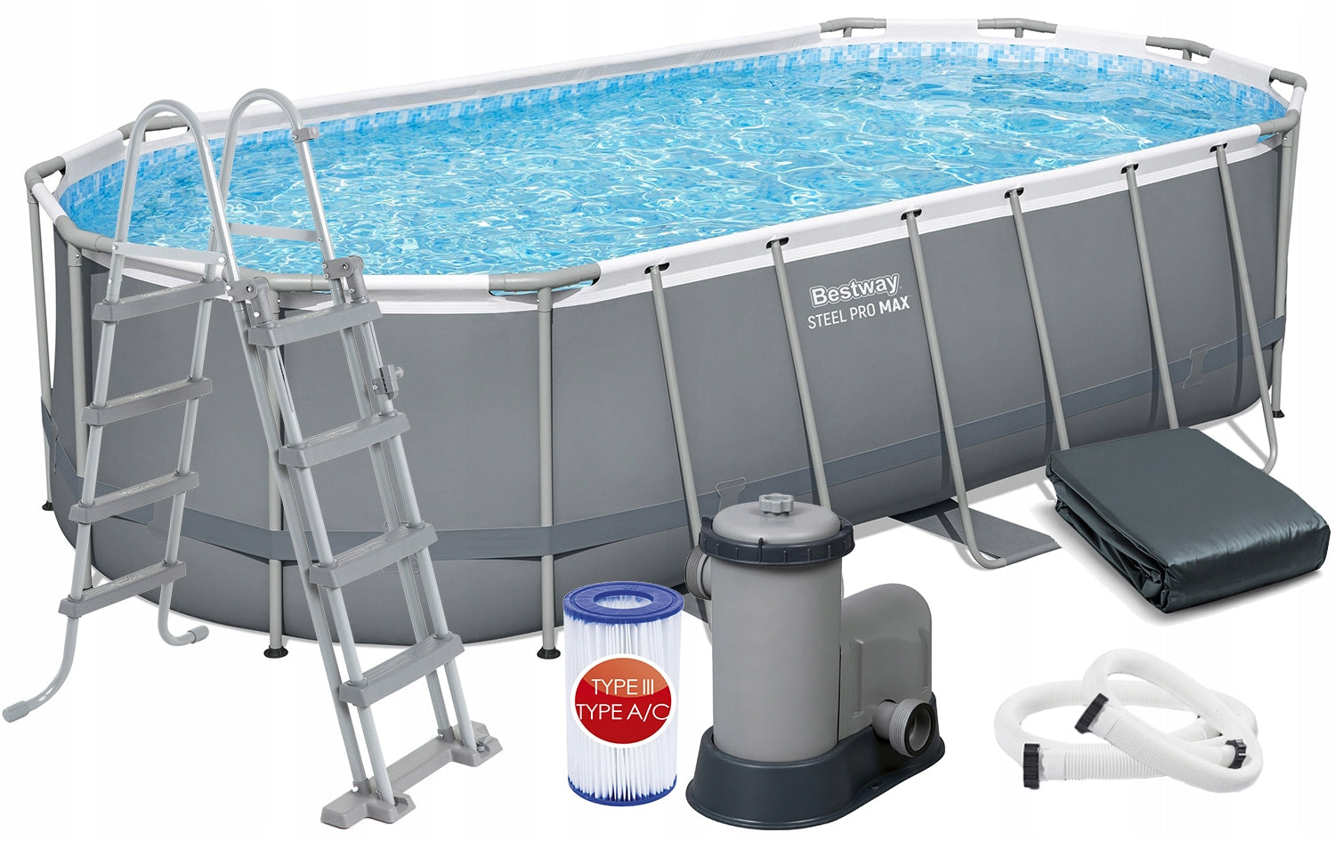 LARGE FRAME POOL PRO MAX 549x274x122 cm - BESTWAY 56710 model 2026