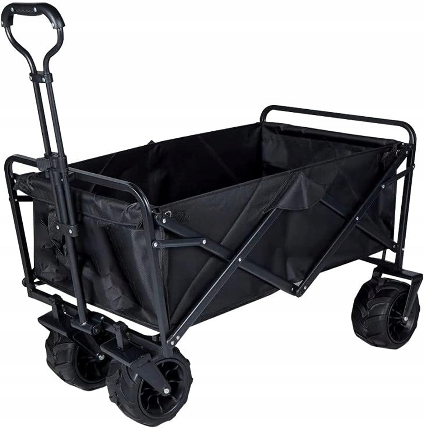 LARGE Folding Garden Trolley BEACH Transport with Roof Wide Wheels Packaging status original