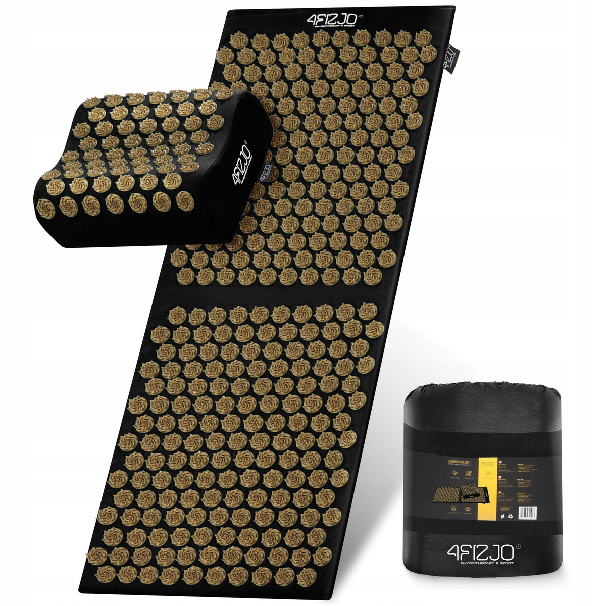 LARGE HEALTH ACUPRESSURE MAT WITH SPIKES MASSAGE RELAXING SPIKES 4FIZJO