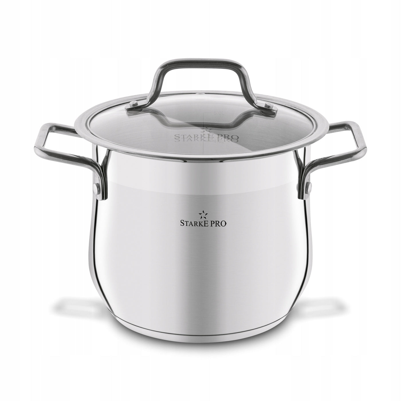 LARGE HIGH Starke Pro Alto II 5,7L Steel Pot with Lid 6463