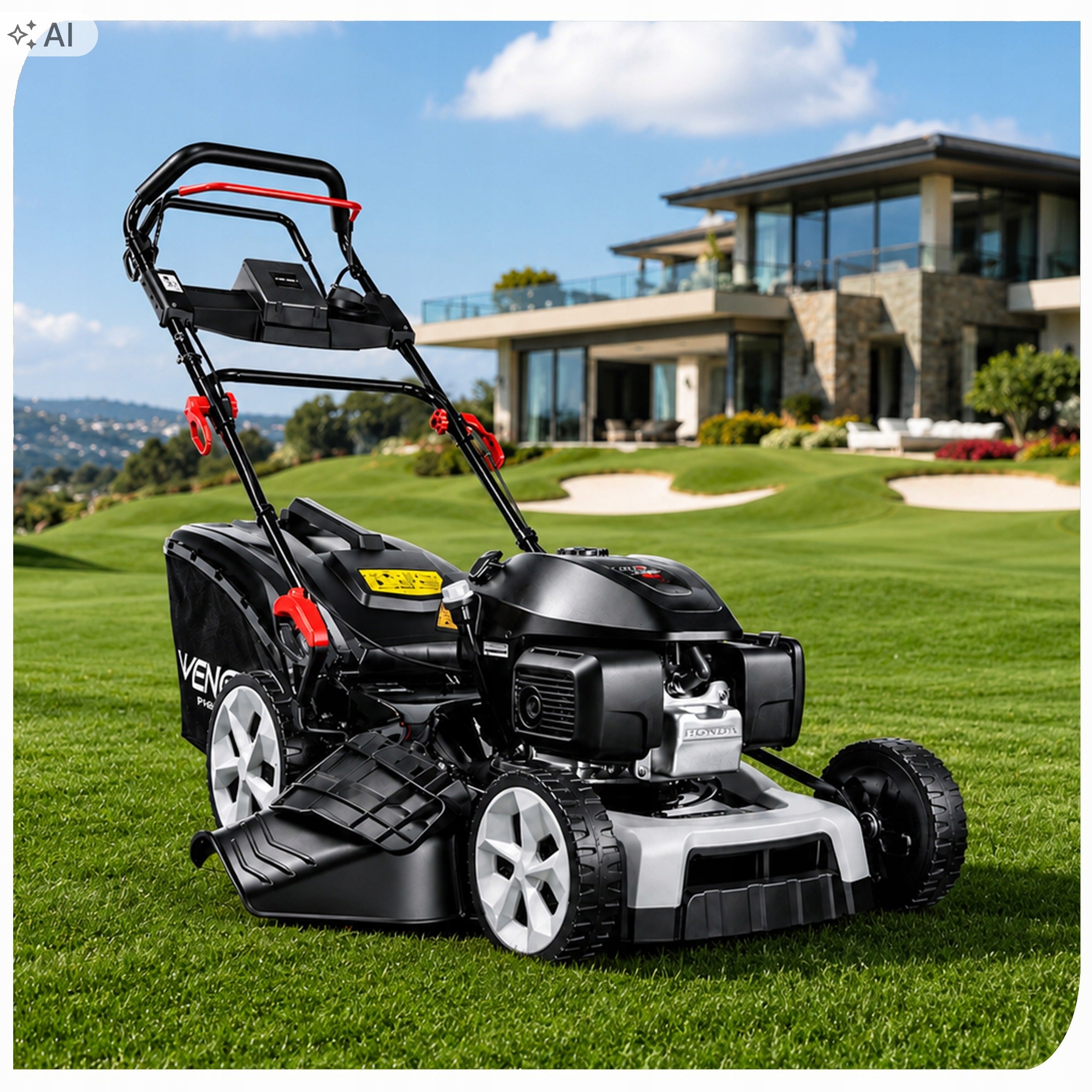 LARGE HONDA DIESEL MOWER WITH VENOM 5,7HP MULCHING 53CM 2xKnife Packaging status original