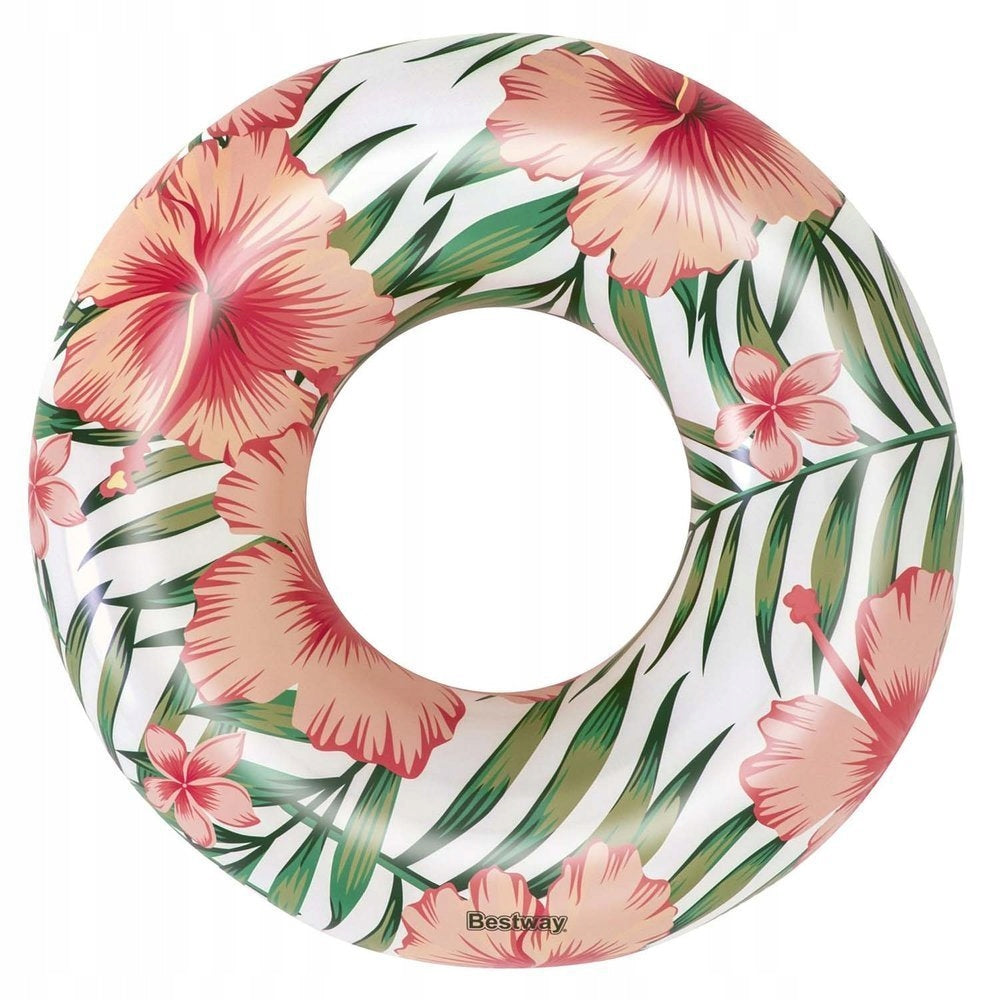 LARGE INFLATABLE WATER SWIMMING WHEEL MATTRESS 120cm Color pink