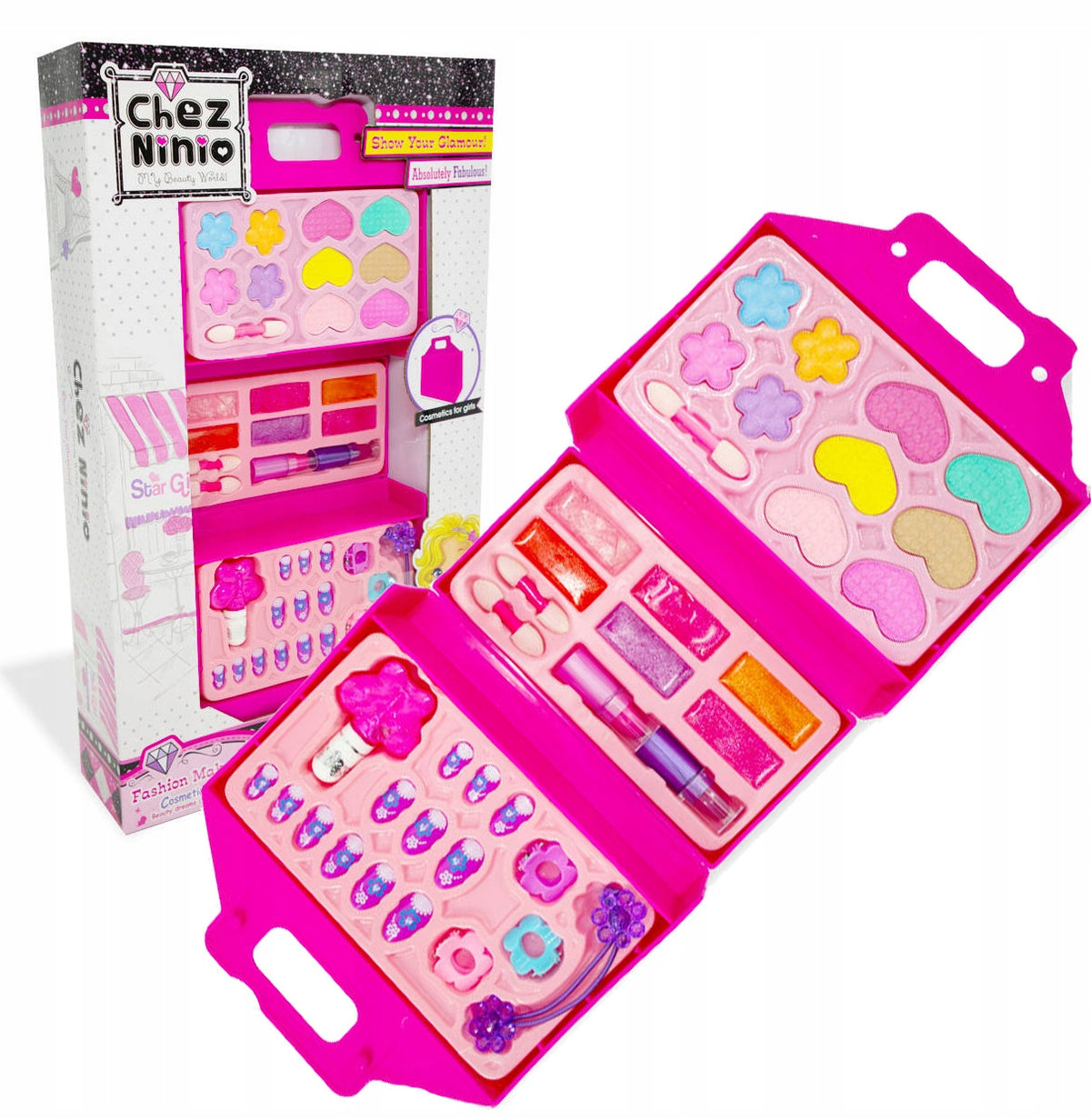 LARGE MAKEUP SET LIPSTICK SHADOWS BOX