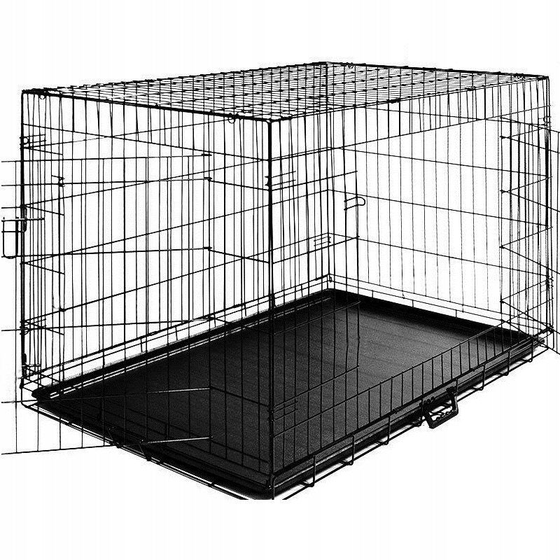 LARGE METAL CAGE DOG PLAYPEN 61x42x49
