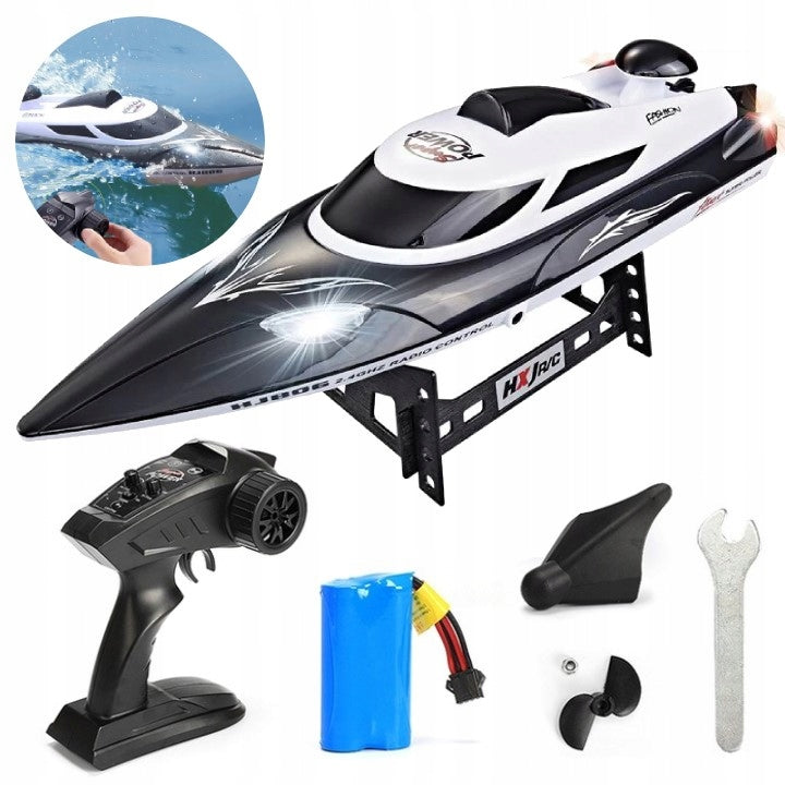 LARGE MOTORBOAT REMOTE CONTROLLED BOAT RANGE 200M BOAT RC + REMOTE CONTROL YACHT
