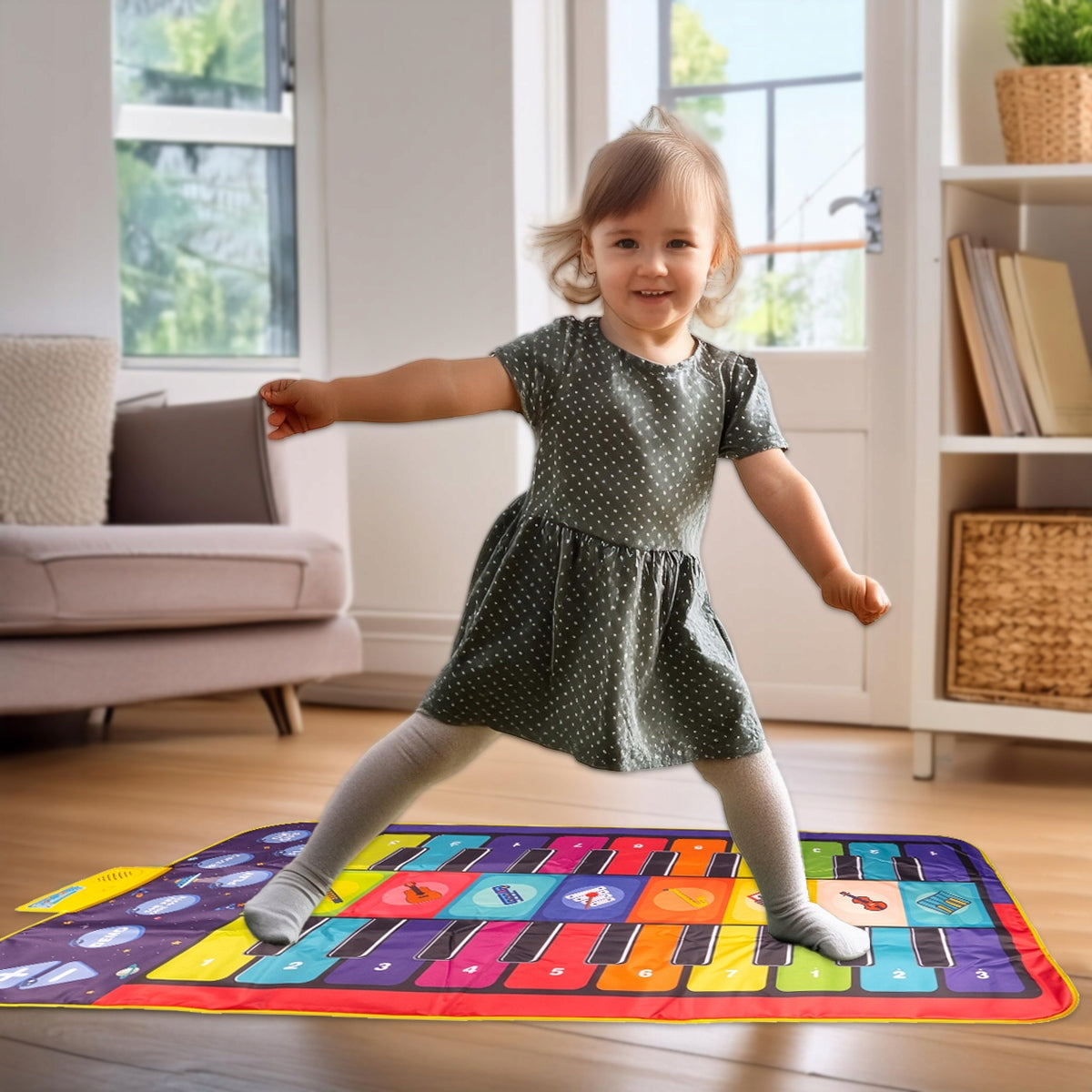 LARGE MUSIC MAT FOR DANCING DANCE FOR CHILDREN PIANO RECORDING 145cm Character/Title other