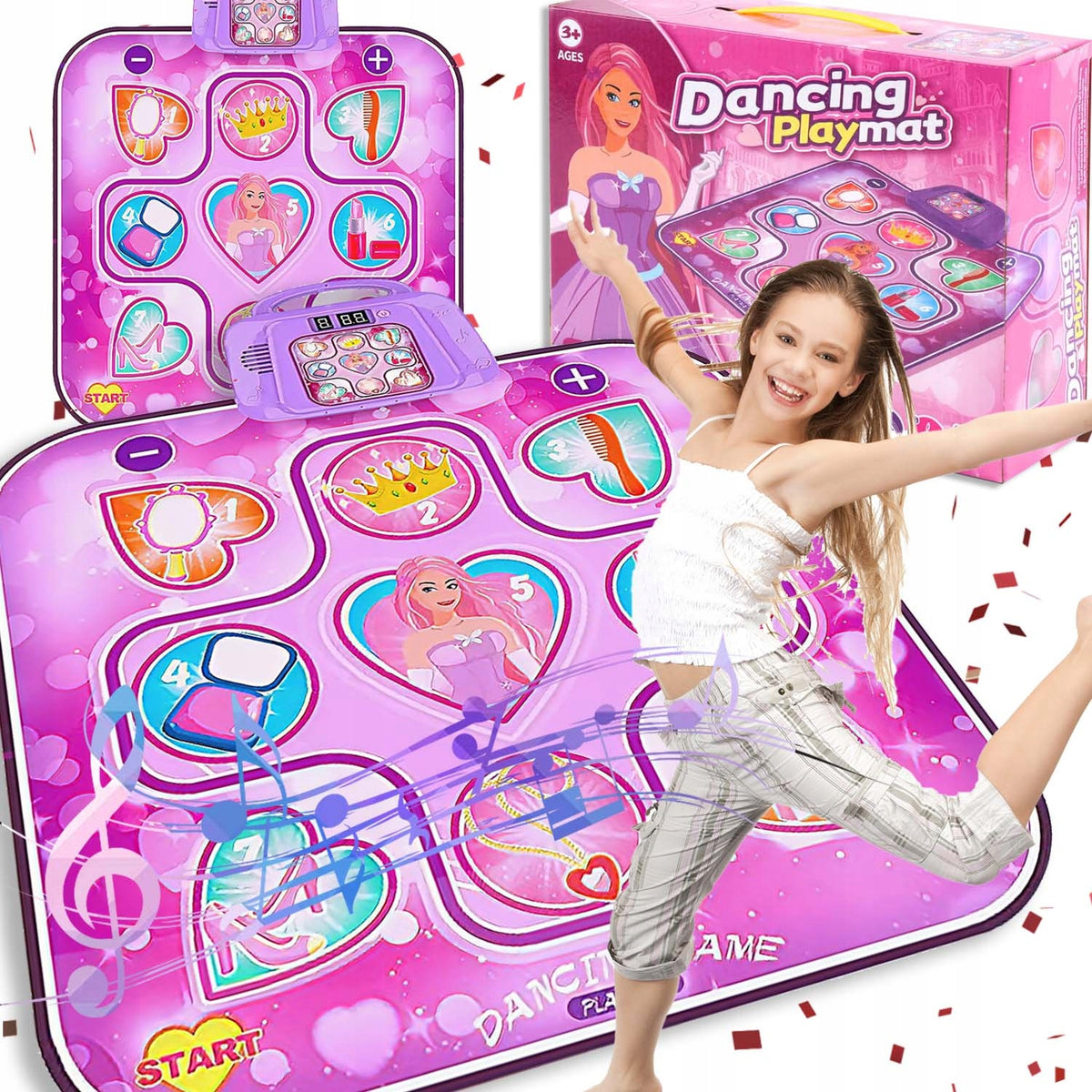LARGE MUSIC MAT FOR LEARNING TO DANCE NON-SLIP FUN FOR CHILDREN 6 MODES