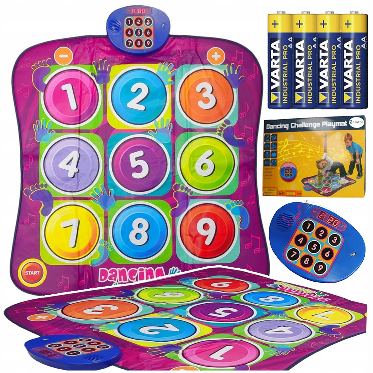 LARGE MUSIC MAT for Kids Arcade Game 5 LCD MELODIES + AA Batteries Brand Stator