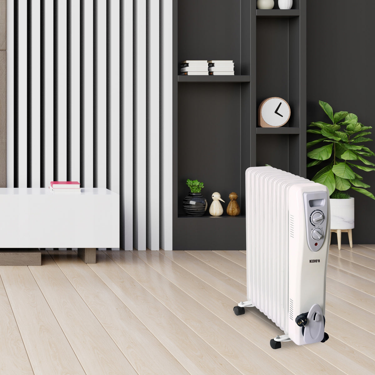 LARGE OILED ELECTRIC HEATER N'oveen OH13 3000W Packaging status original