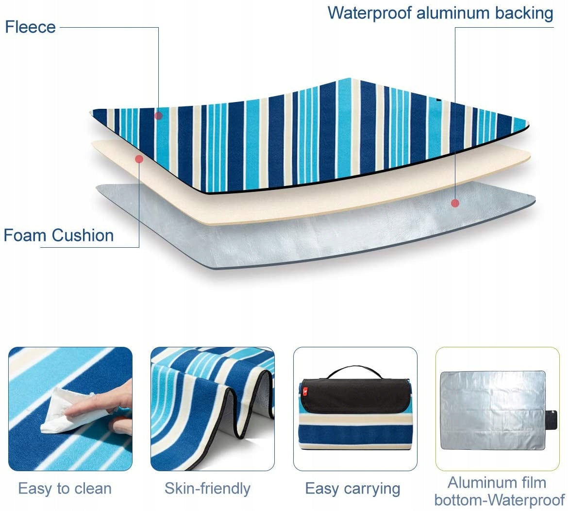 LARGE PICNIC MAT BEACH BLANKET PICNIC INSULATION 3 layers 200cm HOLIDAY Brand Altera