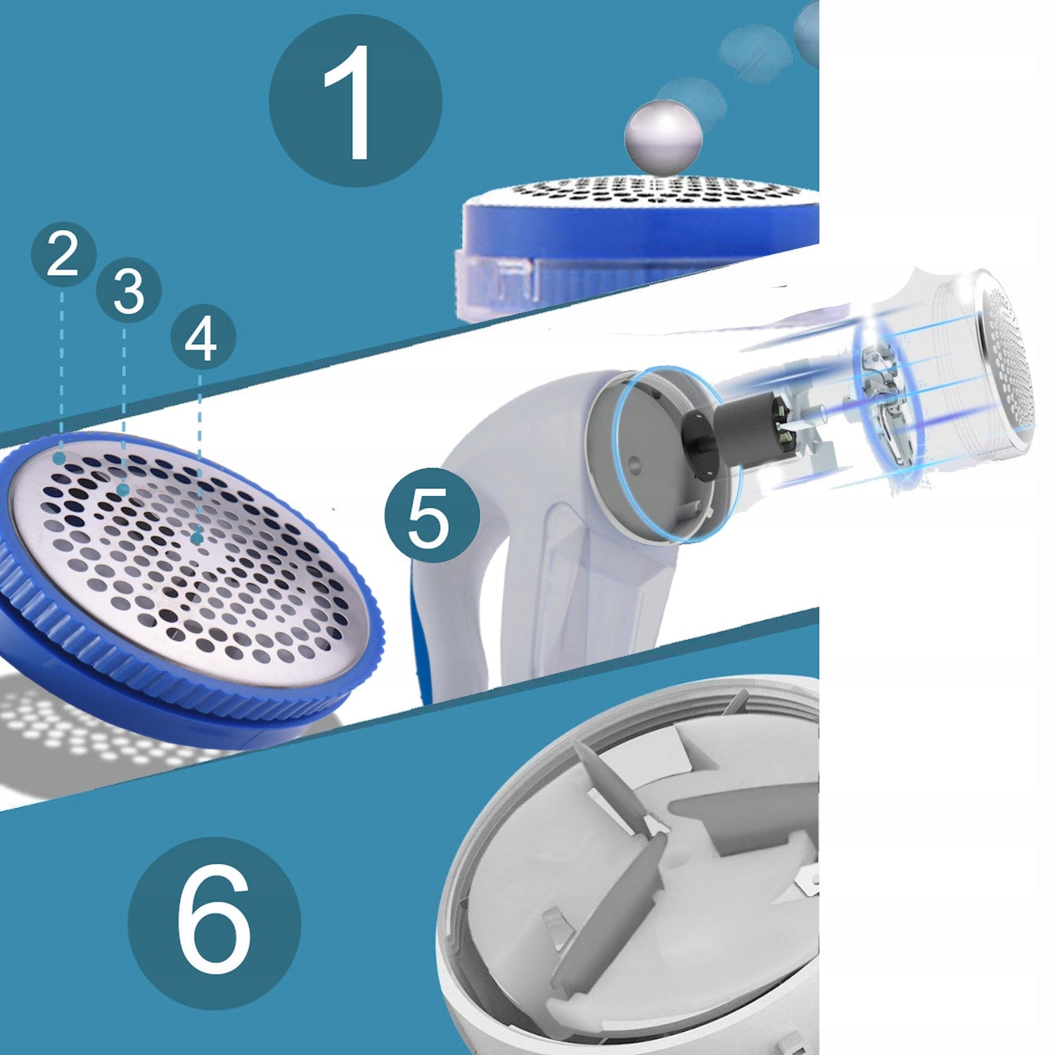 LARGE POWERFUL SHAVER FOR CLOTHES SWEATERS UPHOLSTERY ELECTRIC MAINS 230V Packaging status original