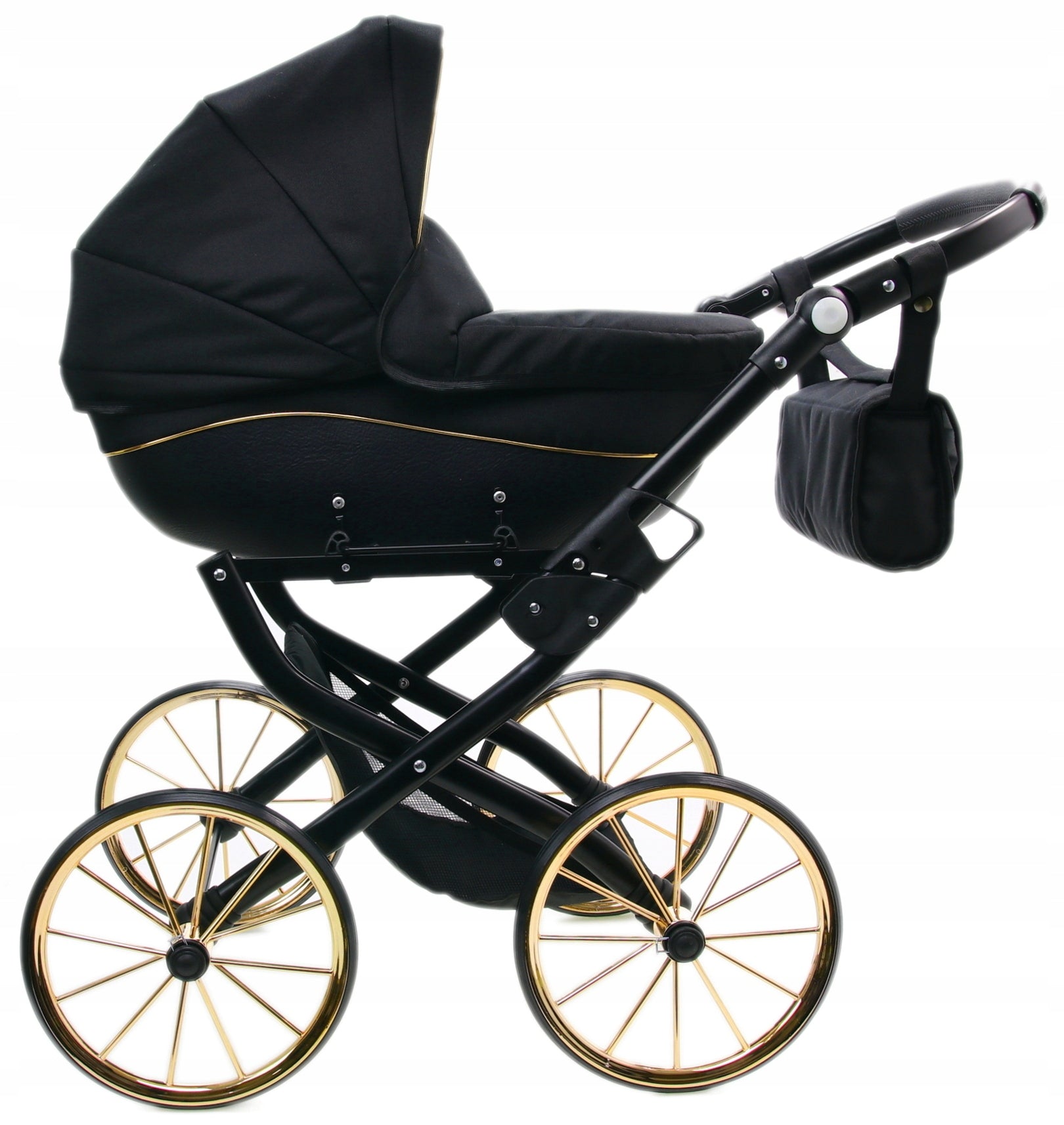 LARGE Polish Doll Stroller MAJA RETRO EXL Manufacturer code Maja-Exclusive GOLD