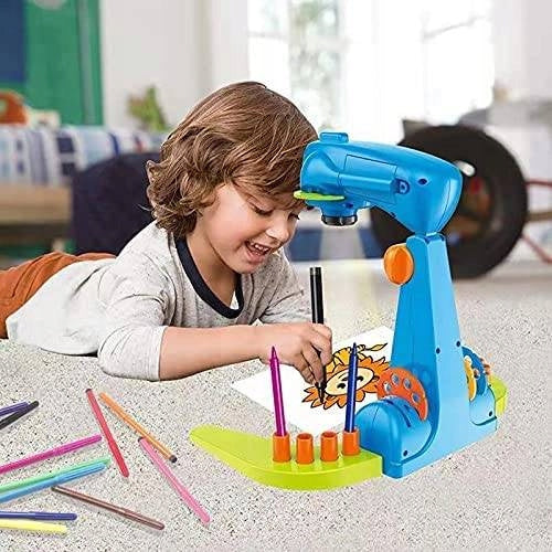 LARGE Projector FOR LEARNING TO Draw 32 Slides MARKERS Character/Title other