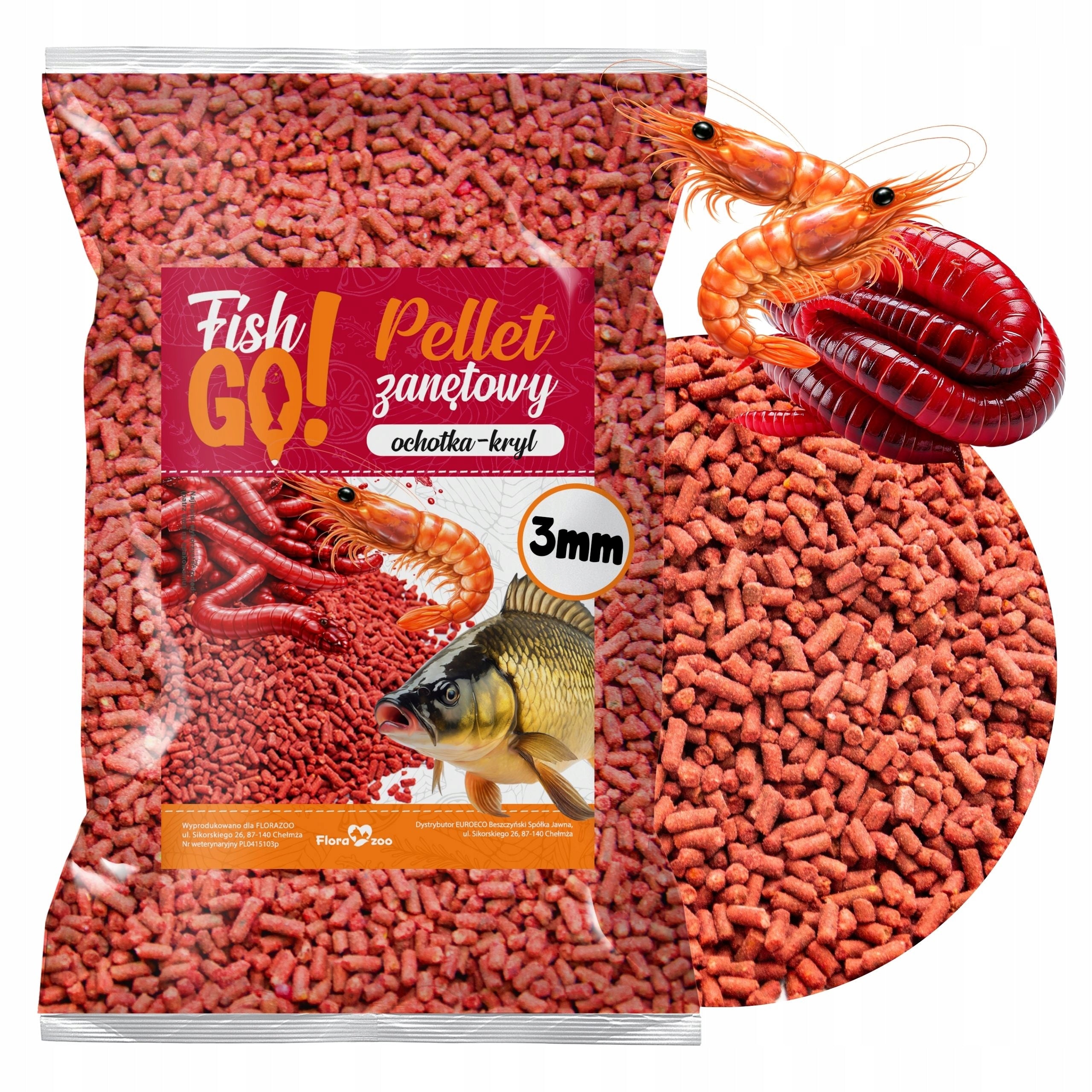 LARGE SET OF 5x FISHING BAIT MOLASSES BAIT PELLET + FISH BUCKET Manufacturer code FISHGO_Zanęta_Zestaw_5x1+P+M