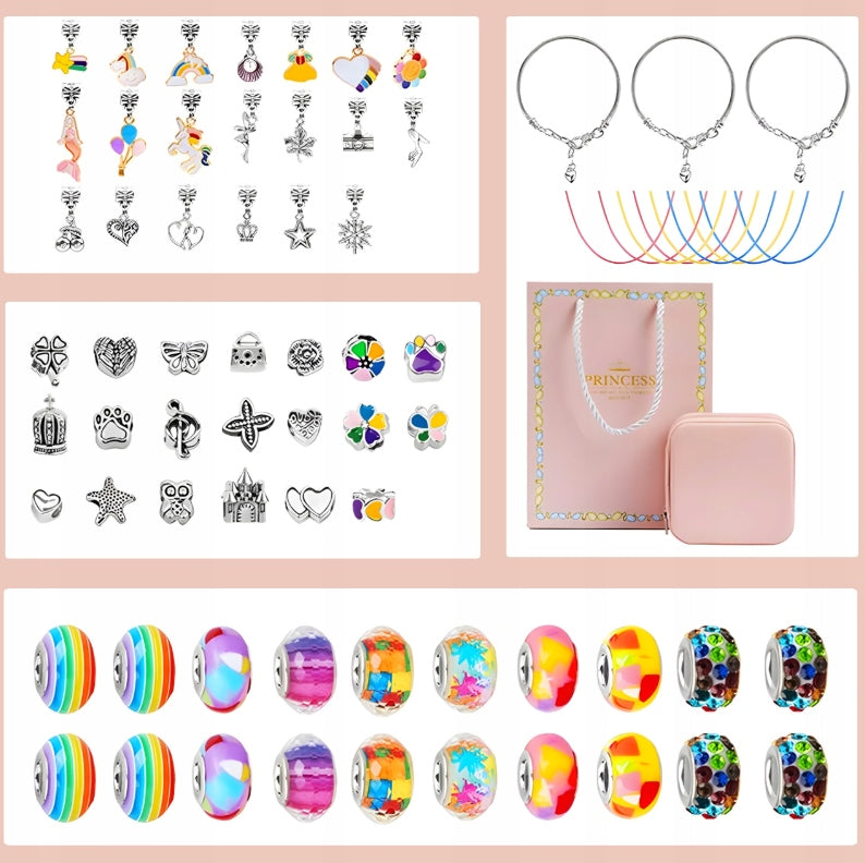 LARGE SET OF BEADS FOR MAKING BRACELETS AND NECKLACES CHARMS BEADS Manufacturer code 6569