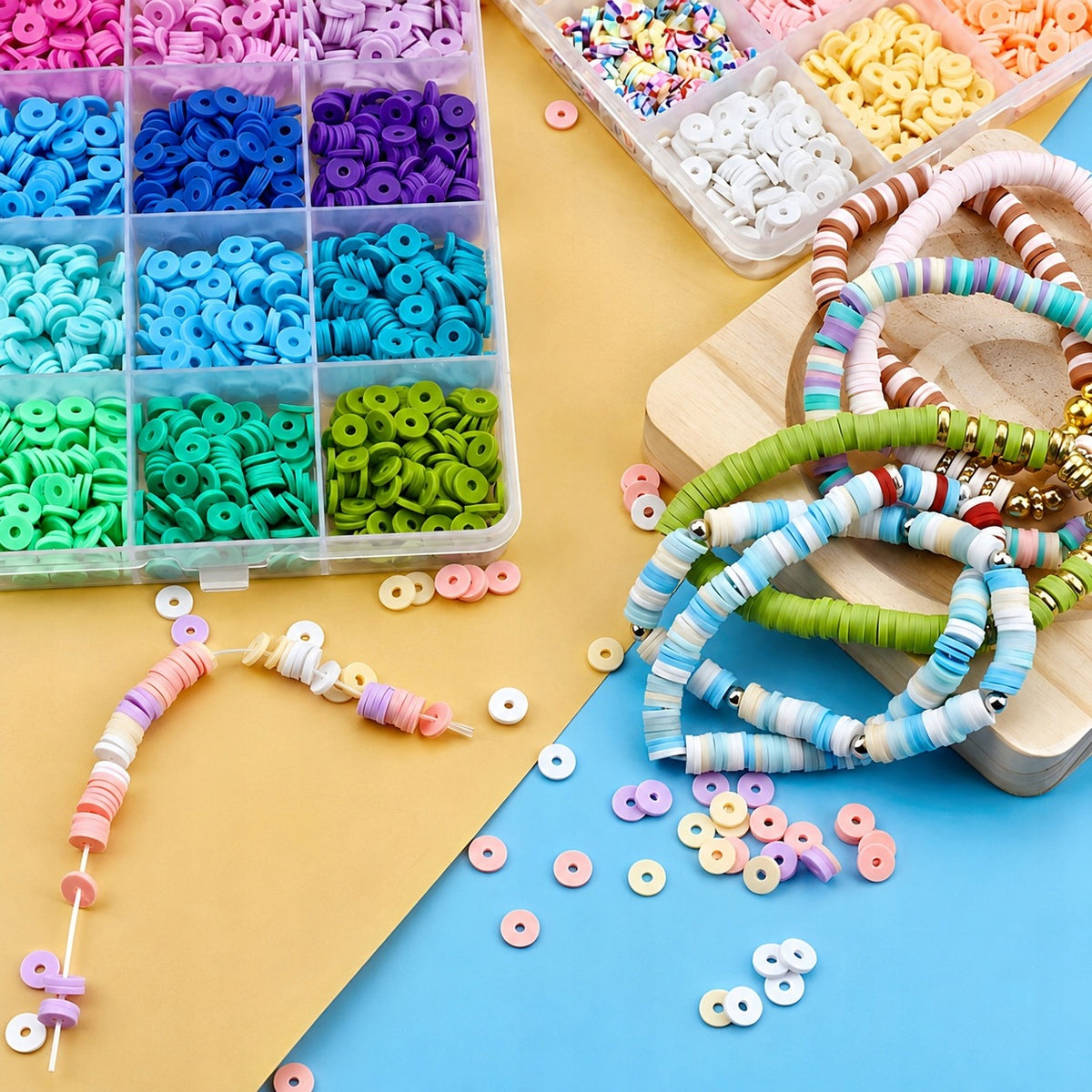 LARGE SET OF BEADS FOR MAKING JEWELRY BRACELETS LETTER BEADS Packaging status original