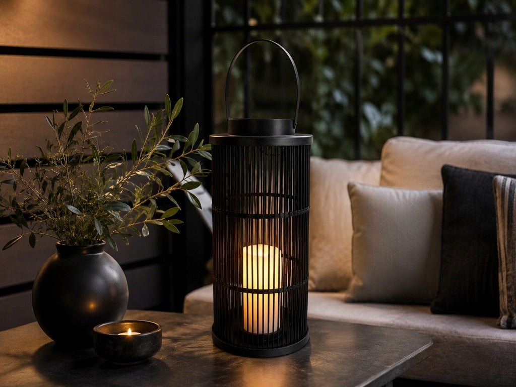 LARGE SOLAR LANTERN LED Garden Lamp LANTERN Decorative Braided Manufacturer code 26922 znicz lampka czujnik zmierzchu na taras