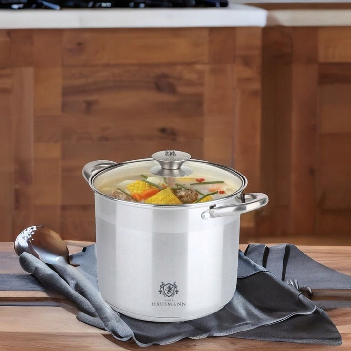 LARGE STAINLESS STEEL POT 16L 18/0 INDUCTION GAS POTS SOLID Manufacturer code 5907564507776