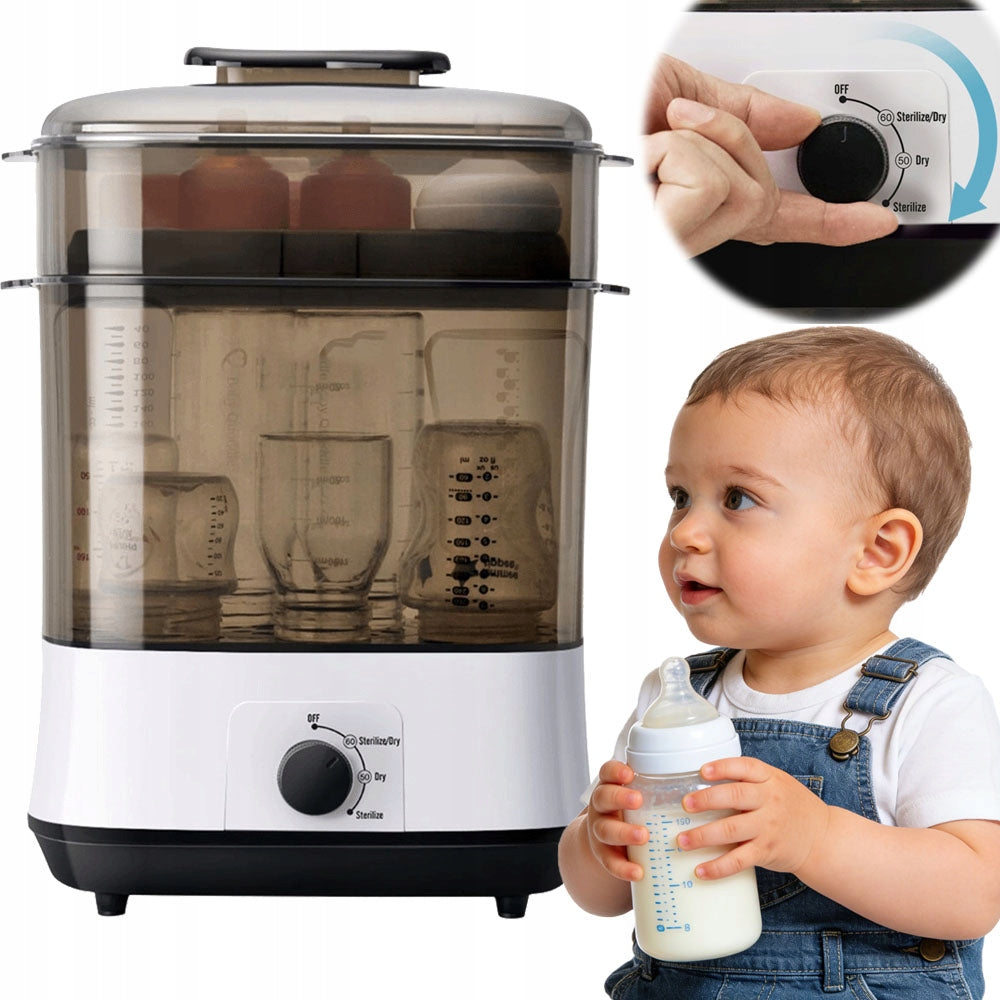 LARGE STEAM STERILIZER WITH DRYER 630W AUTOMATIC STORAGE 72H