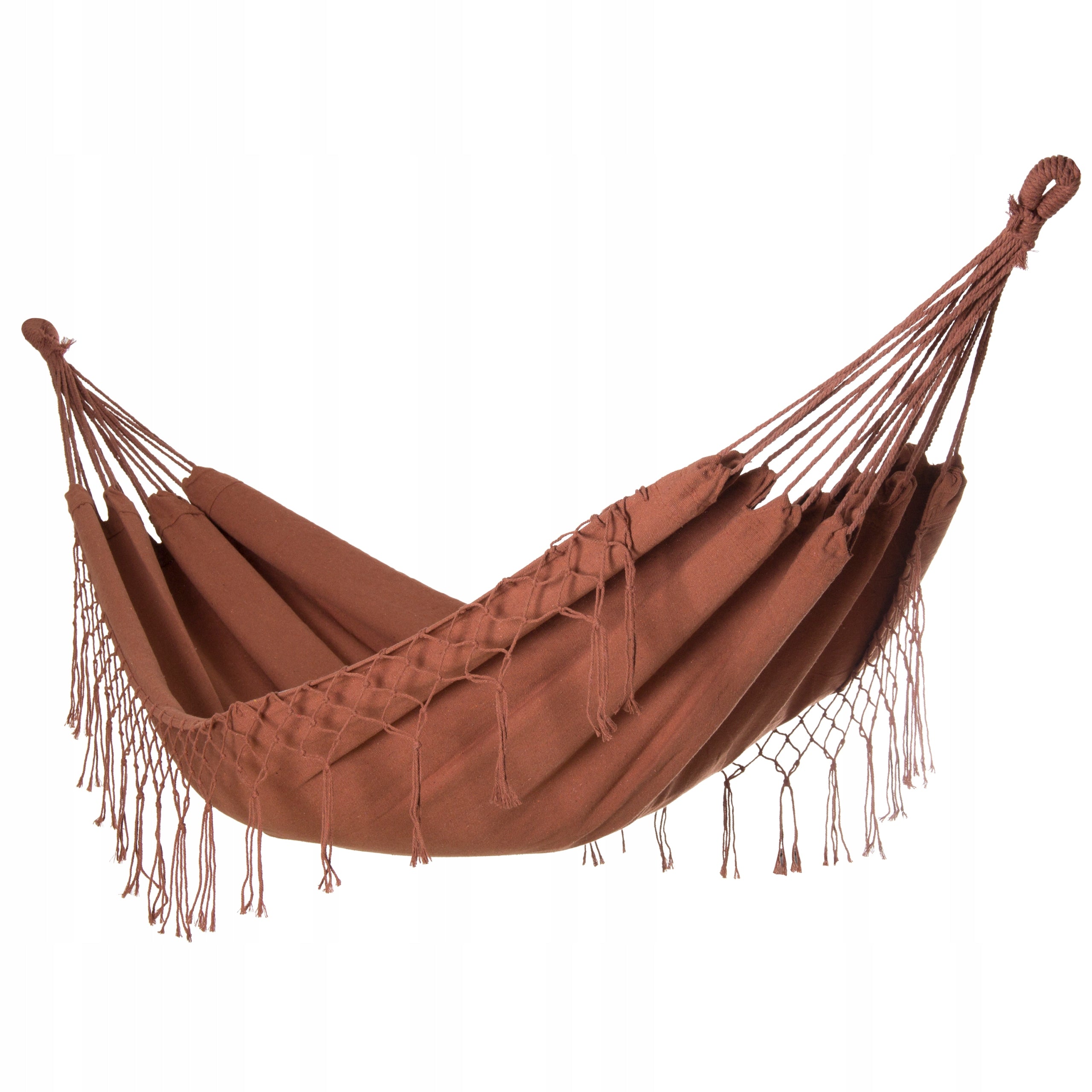 LARGE STRONG GARDEN HAMMOCK BOHO SWING MIDAS 3 100x200 CARAMEL + COVER