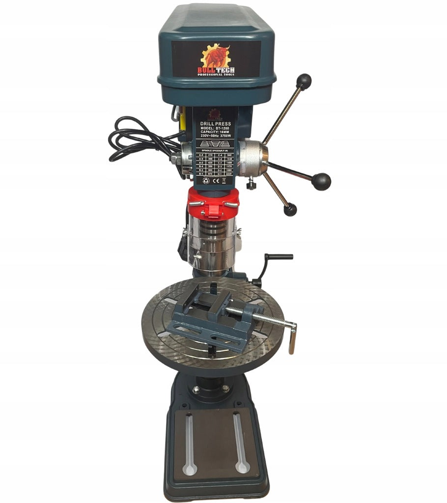 LARGE TABLE DRILL POWER 3750W 100CM +VISE 16MM Packaging status original