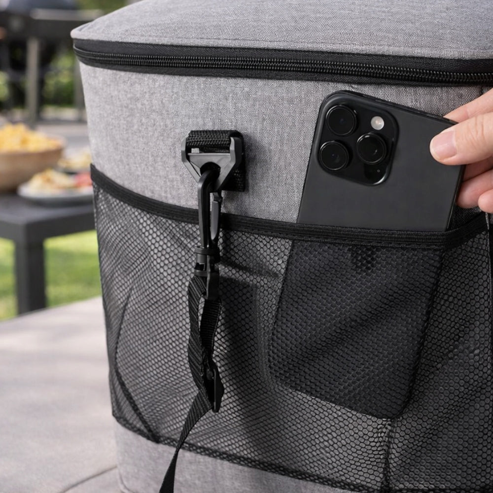 LARGE THERMAL BAG INSULATING BEACH COOLING TOURIST REFRIGERATOR 20 L. Manufacturer code SDH1527-GREY/40L