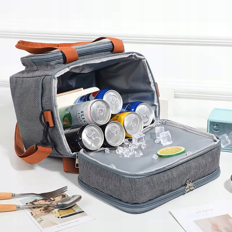 LARGE THERMAL PICNIC BAG FOR SHOPPING PICNIC BEACH LUNCH BOX FOR WORK CZ Brand Simplo