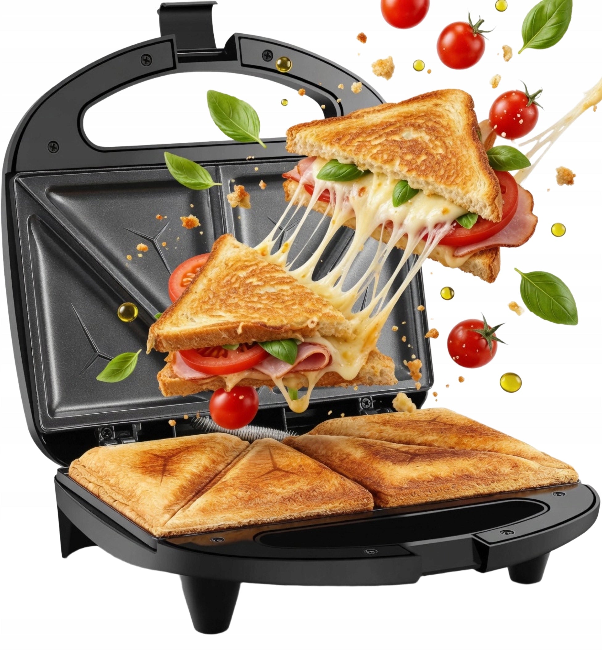 LARGE TOASTER SANDWICH TOASTER GRILL NONSTICK COATING