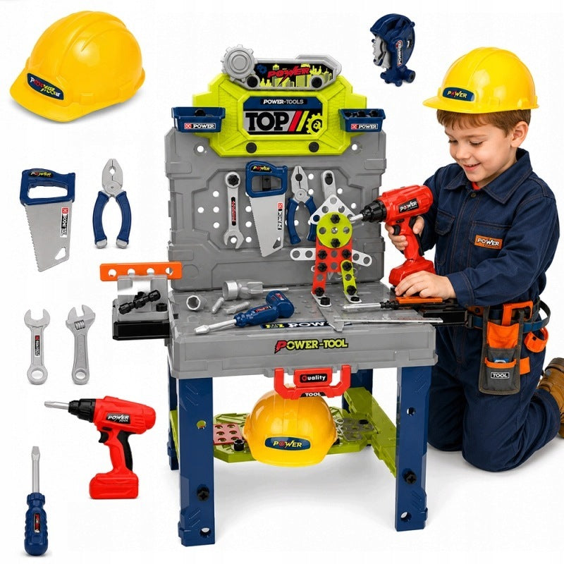 LARGE TOOL WORKSHOP 133 EL. SCREWDRIVER SAW KEYS HELMET DIY