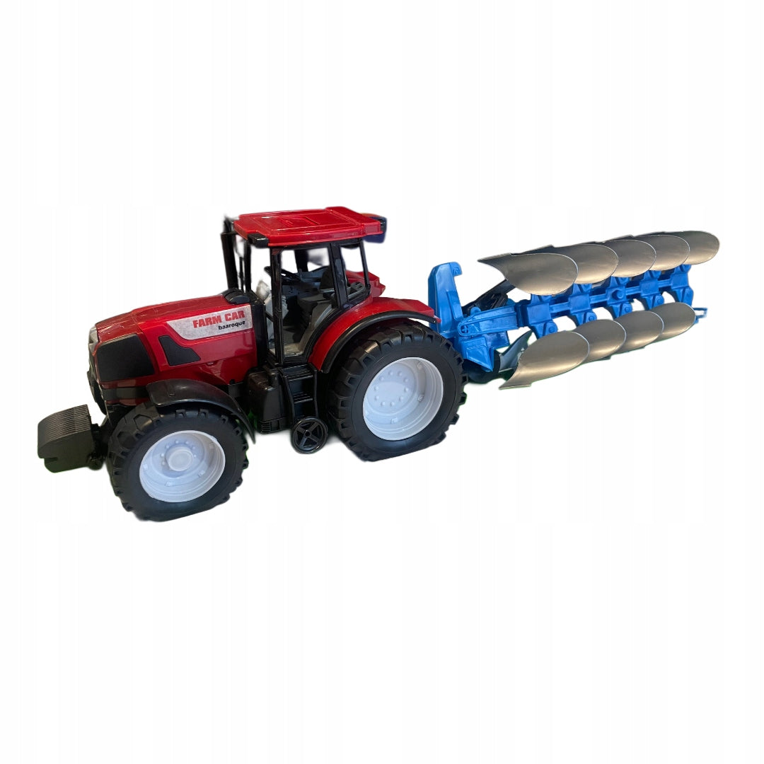 LARGE TRACTOR WITH PLOUGH AGRICULTURAL MACHINE PLOUGH + 54CM DRIVE