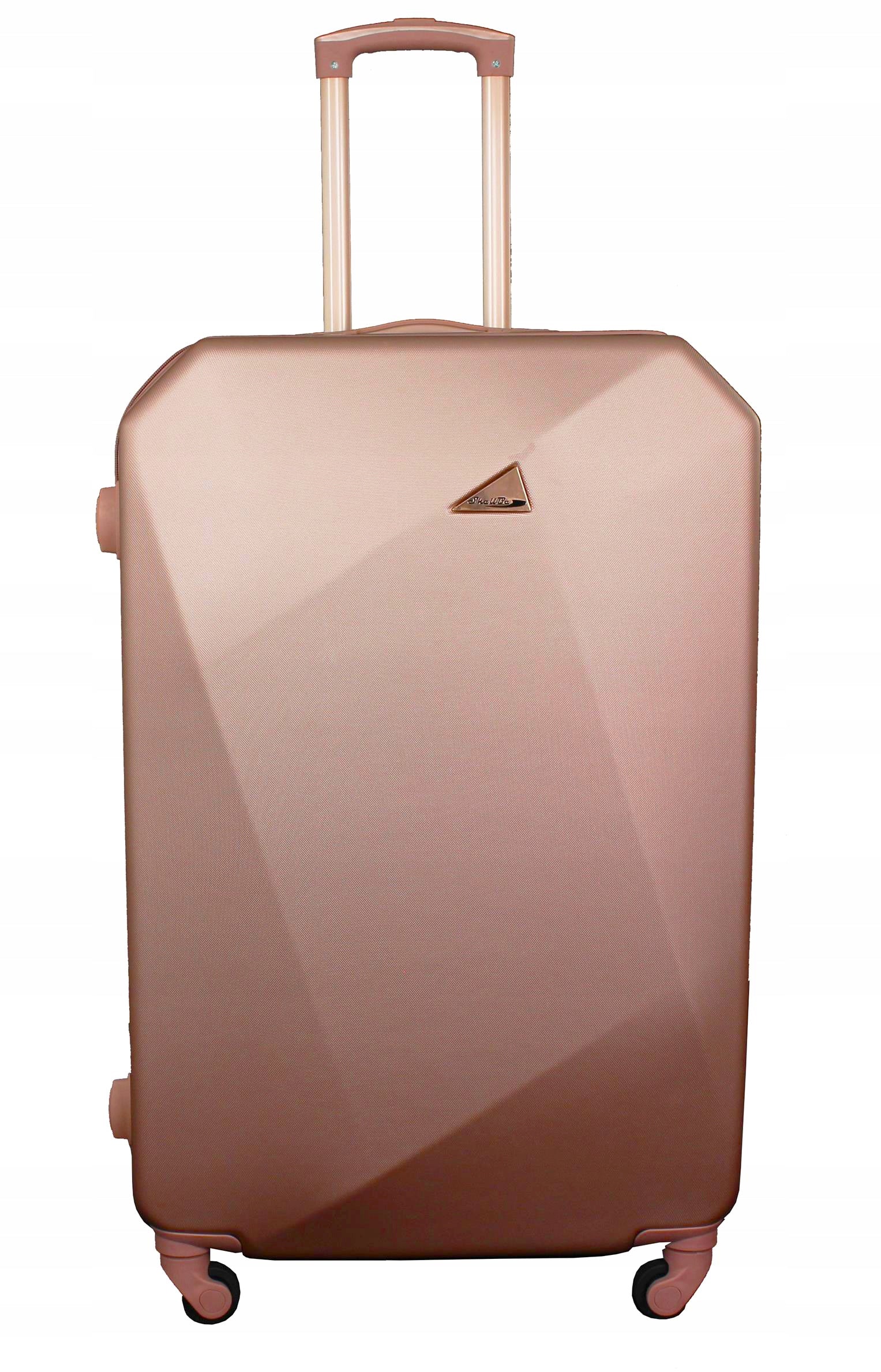 LARGE TRAVEL SUITCASE ABS XXL 4 WHEELS LIGHT PACKABLE ELEGANT UNIQUE Model DIAMOND