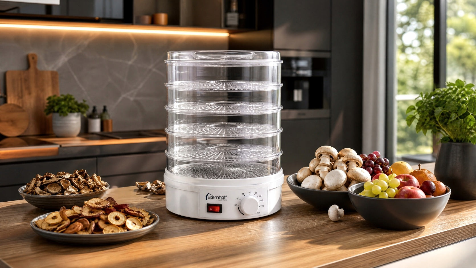 LARGE VEGETABLE FRUIT MUSHROOM DRYER HERBS FOOD GRADE THERMOCOUPLE STRONG 600W Packaging status original