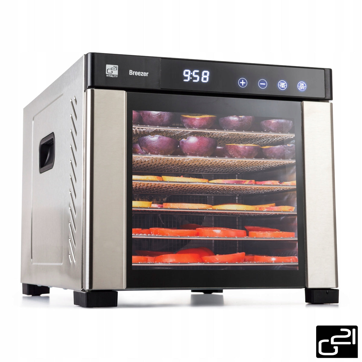 LARGE VEGETABLE FRUIT MUSHROOM DRYER STRONG 35-75 DEGREE TIMER G21 BREEZER EAN (GTIN) 8595627418724