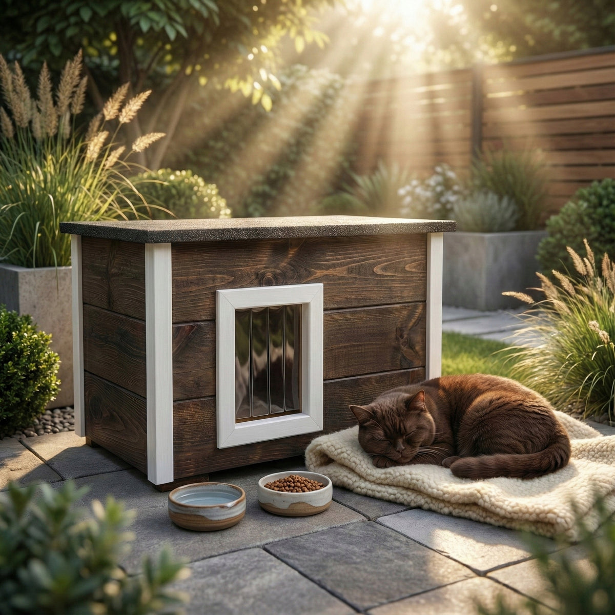 LARGE WHOLE INSULATED BOOTH CAT HOUSE SENDS IN FULL Manufacturer code 653748121553