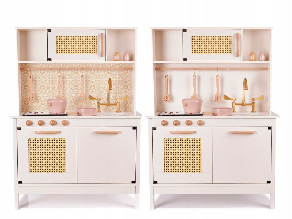 LARGE WOODEN KITCHEN FOR CHILDREN GIRLS WITH ACCESSORIES HOB Manufacturer code KX6284