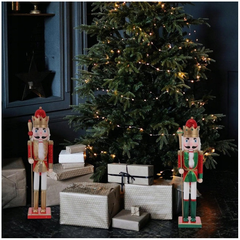 LARGE WOODEN NUTCRACKER FIGURINE CHRISTMAS ORNAMENT XL 60CM WOOD Packaging status original